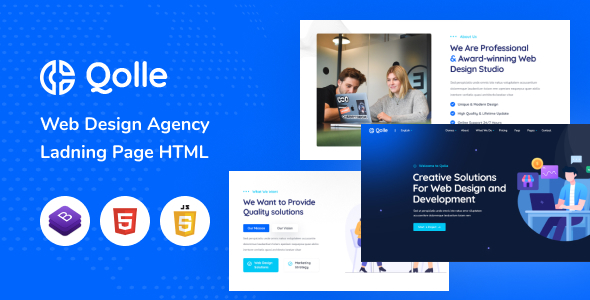 Qoll – Web Design Agency HTML Template