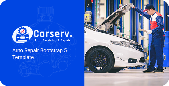 Carserv – Auto Repair Bootstrap 5 Template