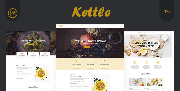Kettle – Restaurant & Food HTML5 Template