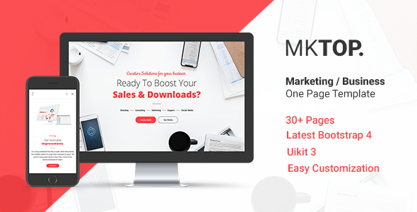 MKTOP — Marketing & Business One Page Template