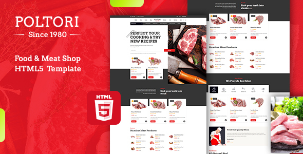 Poltori – Food-market Delivery HTML5 Template